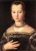 BRONZINO, Agnolo Portrait of Maria de Medici Norge oil painting reproduction